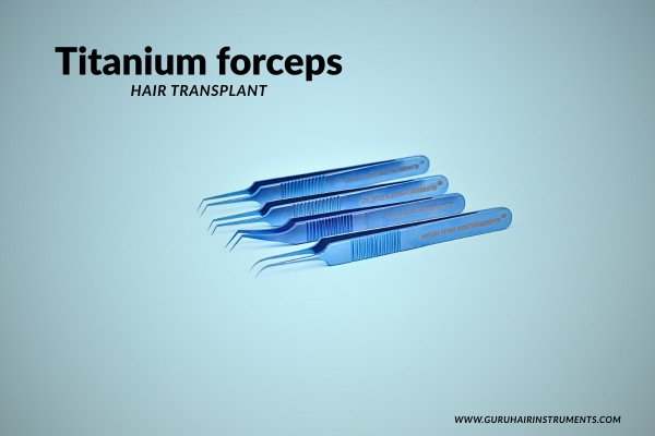 hair transplant titanium forceps