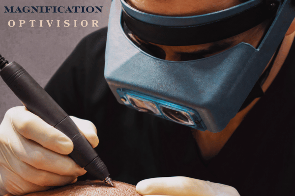 MAGNIFICATION VISOR FOR CLINIC USE